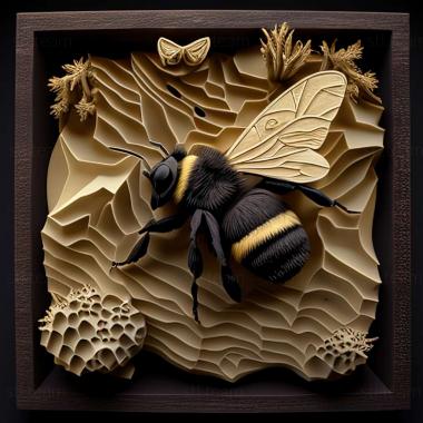 3D модель Bombus glacialis (STL)